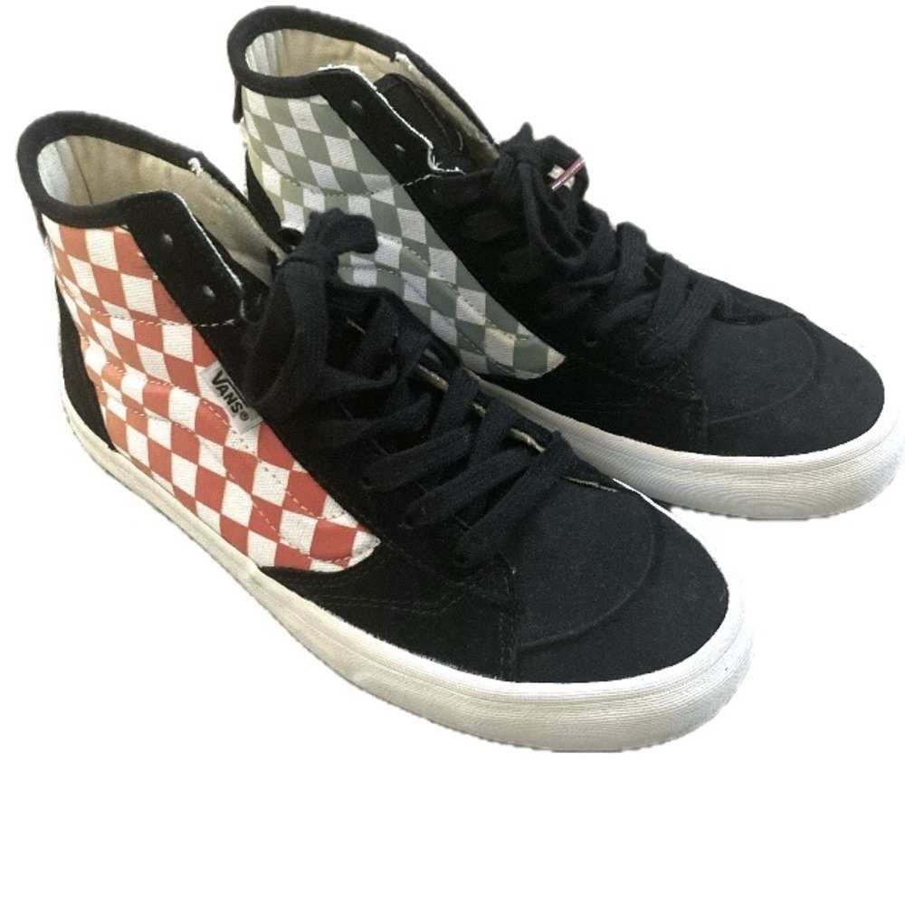 Vans The Lizzie Black Multi-Color Checkerboard Woman's 8 Men's 6.5 NWOT